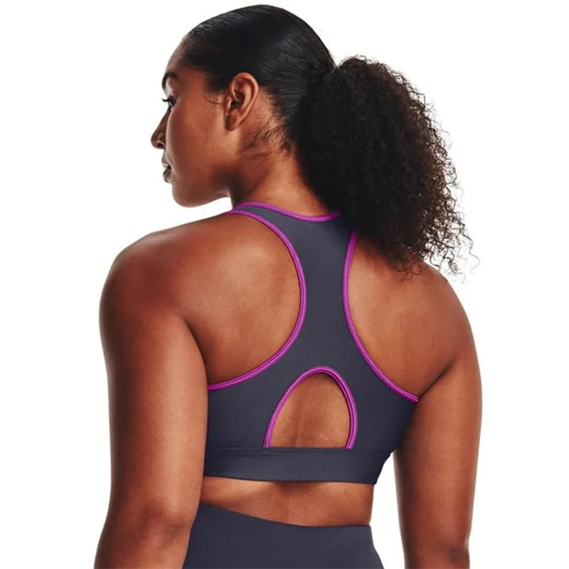 Under Armour Women's Bra Mid Padless Steel-2